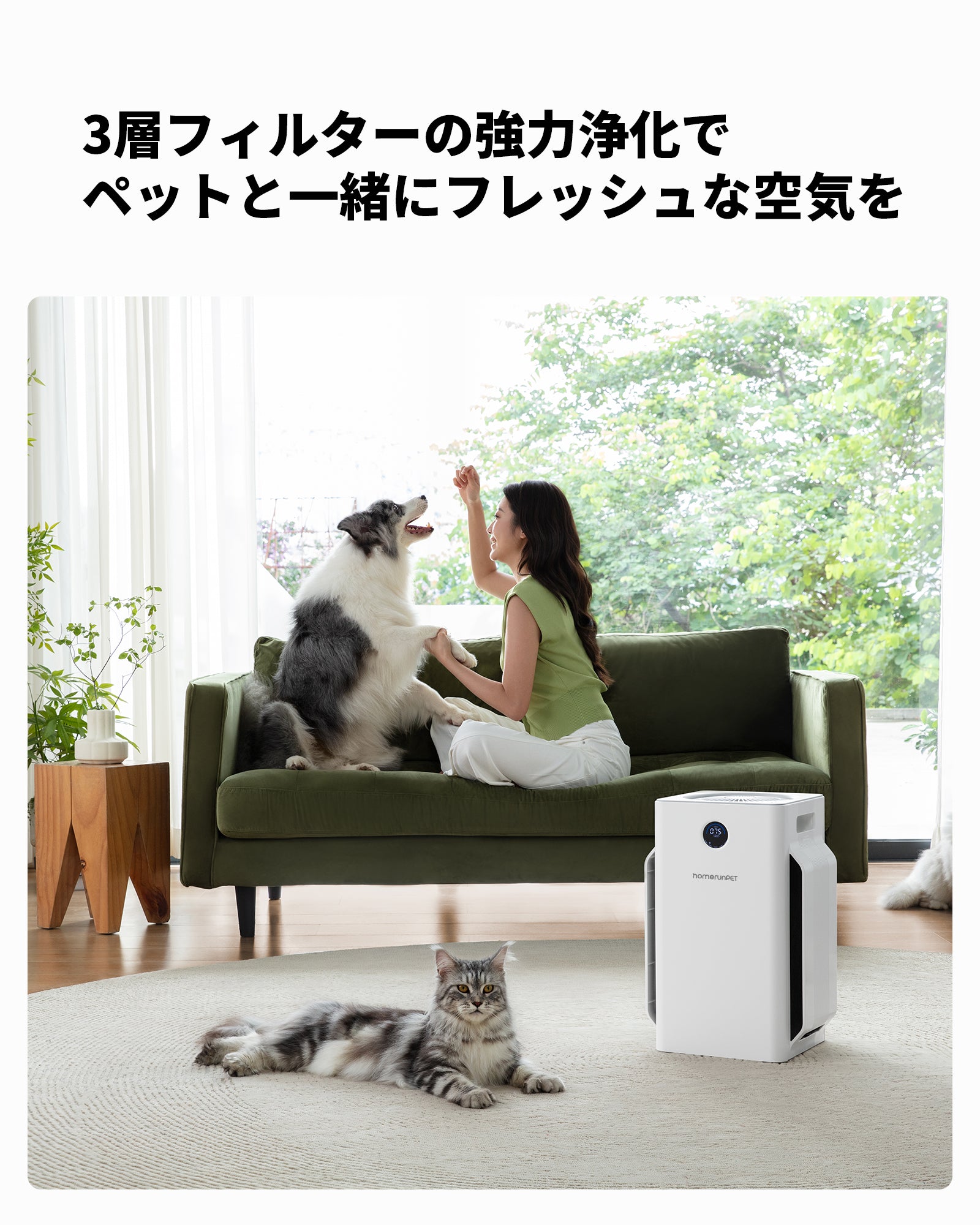 homerunPET 空気清浄機Airbo専用 抜け毛吸着フィルター＊1箱（12枚